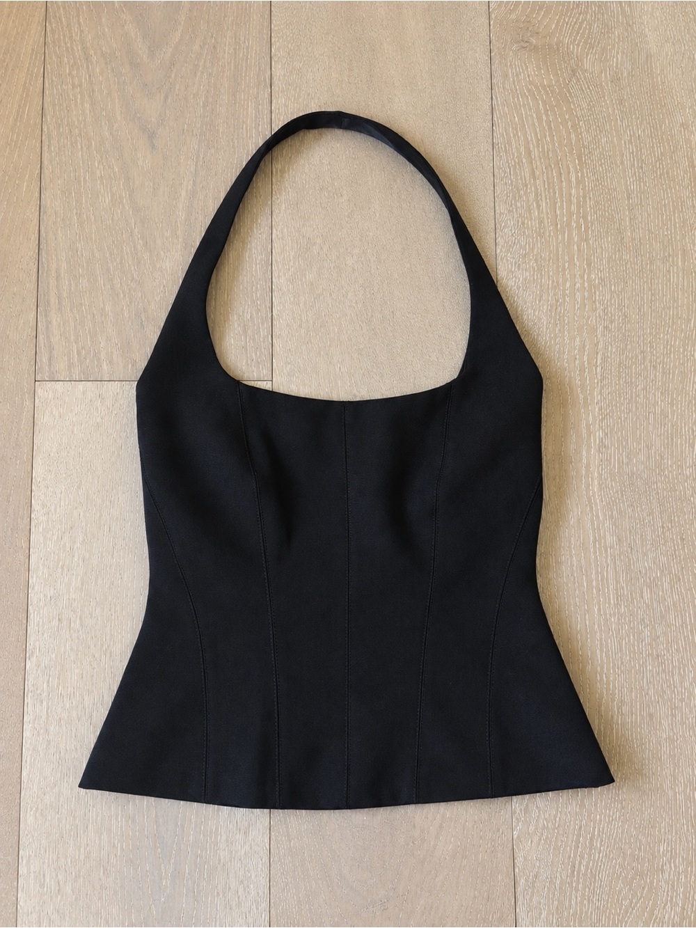 Zara black halter top, size XS NWOT